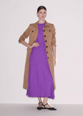 Purple Bias Cut AM-PM Maxi Dress