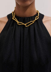 Black Halterneck Maxi Dress