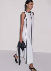 White Crease-Less Linen Effortless Maxi Dress