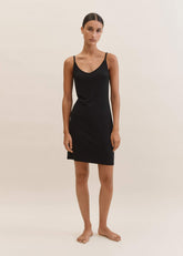 Black Fashion First Aid Slip Dress
