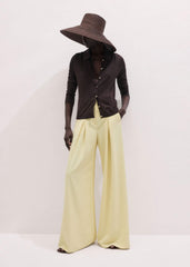 Yellow Very Wide-Leg Pant