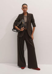 Brown Wide-Leg Pant