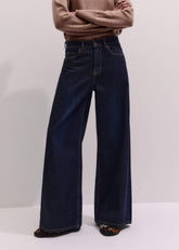 Dark Blue Rinse Wash Ultimate Wide-Leg Jean