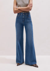 Blue Super Flare Wide Jean