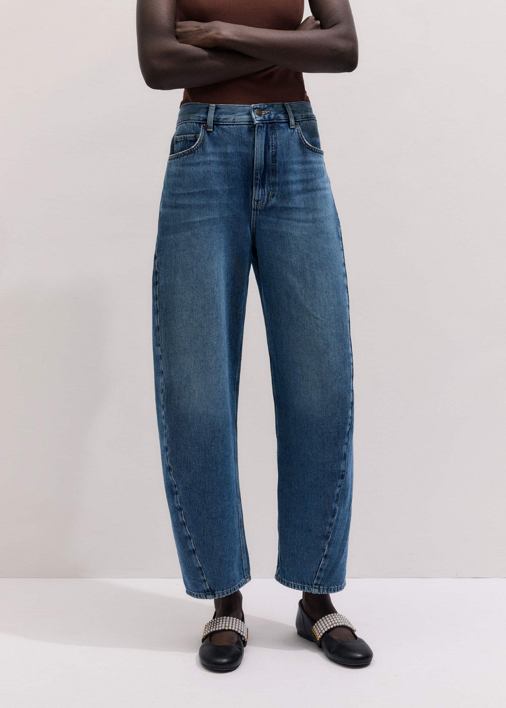 Blue Engineered Barrel Jean