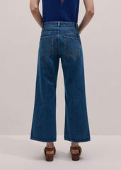 Blue Leg Elongator Crop Jean