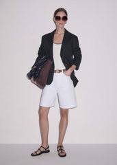 White Bermuda Short
