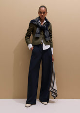Navy Textured Extreme Tapered Pant