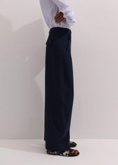 Navy Textured Extreme Tapered Pant
