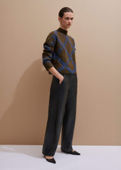 Black Leather Extreme Tapered Pant