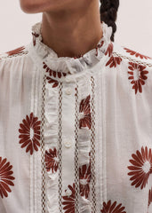 Cream Summer Swing Blouse