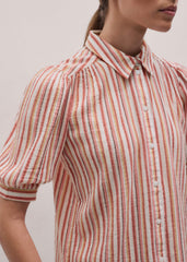 Pink Stripe Summer Blouse
