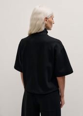 Black Luxe Travel Tailoring Layering Jacket