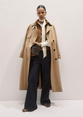 Brown Paneled Shirt