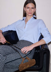Blue Travel Layering Shirt
