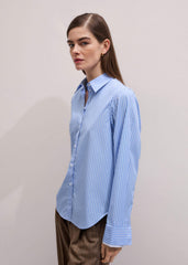 Blue Double Cuff Relaxed Forever Shirt