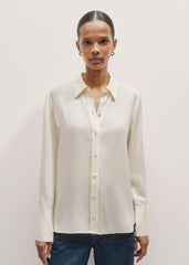 Cream Silk Shirt