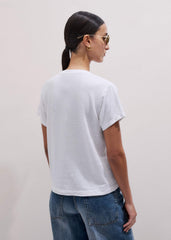 White Soft Washed V-Neck Tee