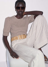 Cinnamon Brown Feminine Sleeve Tee
