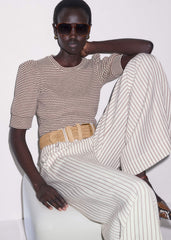 Cinnamon Brown Feminine Sleeve Tee