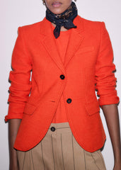 Orange Soft Washed Straight Tee