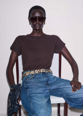 Brown Soft Washed Tee