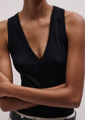 Black Ultimate V-Neck Vest