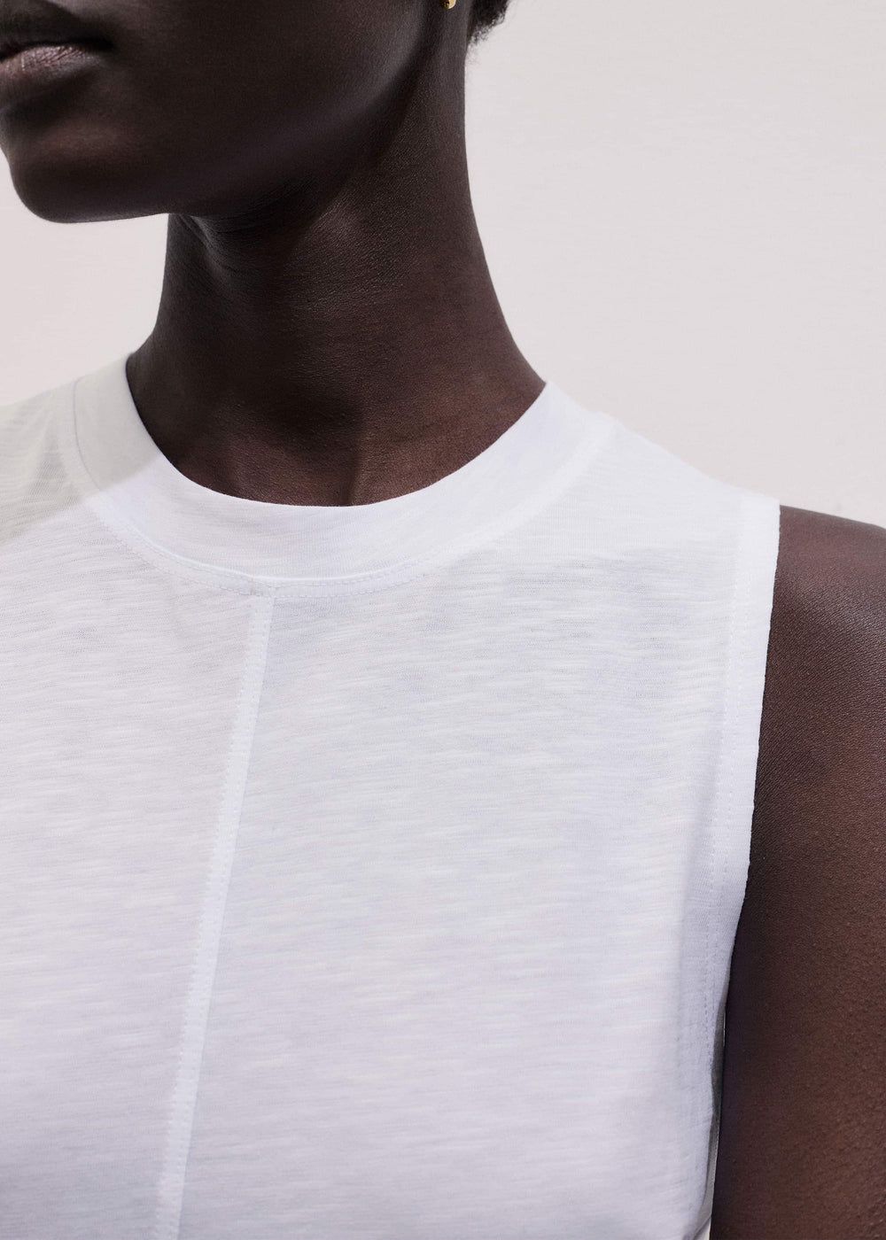 White Racerback Swing Top