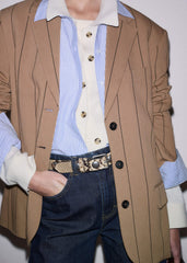 Cream Relaxed Knit Shirt