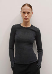 Gray Barely There Sweater