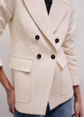 Ivory Slim Feminine Sleeve Blazer