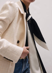 Ivory Slim Feminine Sleeve Blazer