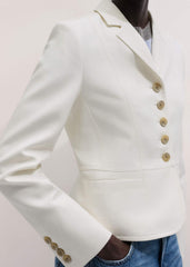 Ivory Fitted Utility Jacket