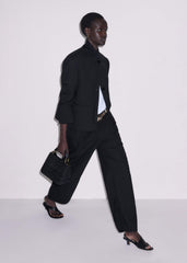 Black Icon Intelligently Oversized Short Blazer