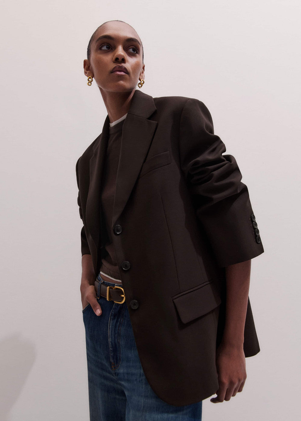 Brown Icon Intelligently Oversized Blazer