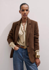 Brown Teddy Luxe Blazer