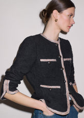Black Straight Fit Jacket
