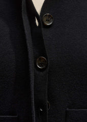 Black Milano Knit Short Sleeve Jacket