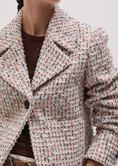 Cream Heritage Crop Jacket