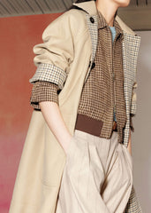 Camel Brown Reversible Mac + Hood