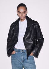 Black Authentic Leather Biker Jacket