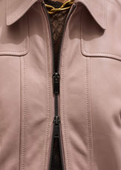 Pink Luxe Feminine Bomber Jacket