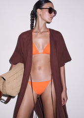 Orange Triangle Bikini Top