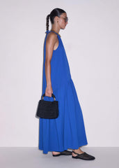 Blue Halterneck Maxi Dress