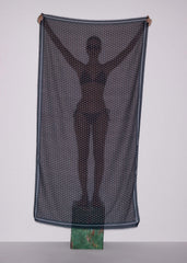 Black Geometric Sarong