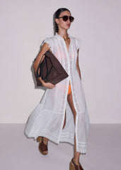 White 2-in-1 Maxi Dress