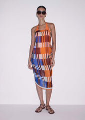 Orange Stripe Sarong