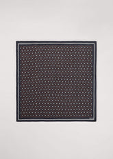 Black Dotted Border Scarf