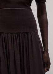 Brown Soft Sculpt Maxi Skirt