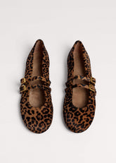Dark Brown Leopard Ballet Flat